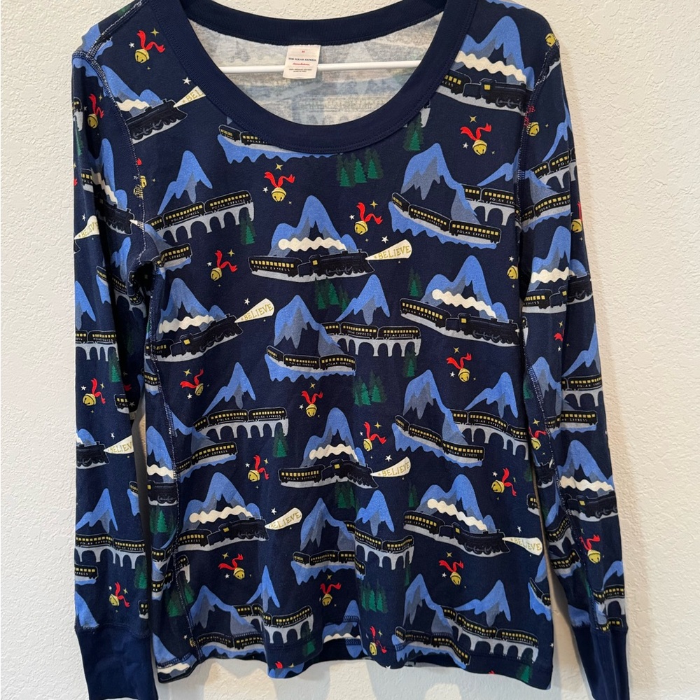Hanna Andersson Polar Express Print Pajama Top